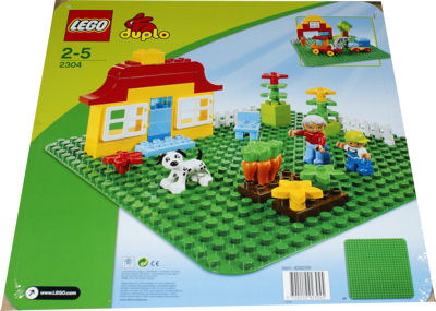 LEGO DUPLO 2304 Große Bauplatte grün