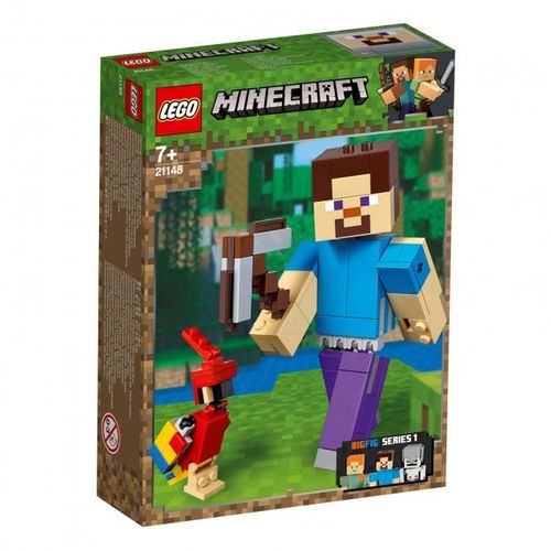 LEGO Minecraft 21148 BigFig Steve mit Papagei